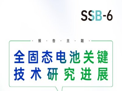 【会议报告】全固态电池关键技术研究进展