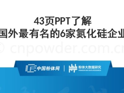 43页PPT了解国外最有名的6家氮化硅企业